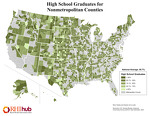High School Graduates for Nonmetropolitan Counties