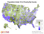 Population Under Age 18 in Poverty by County